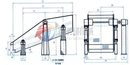 YK圓振動(dòng)篩外形簡(jiǎn)圖